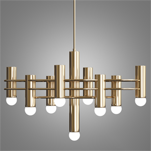 Brass indinana chandelier